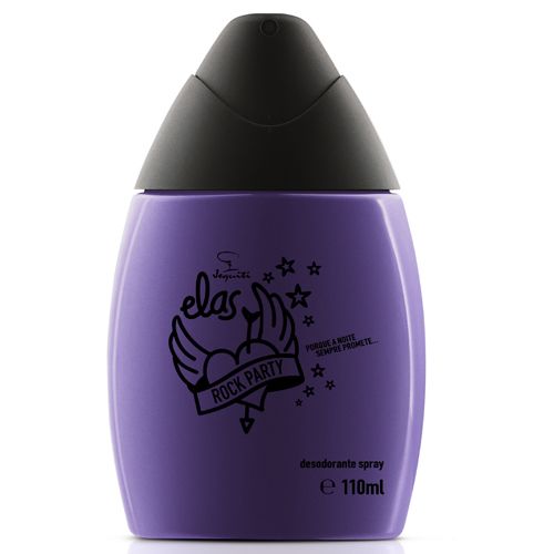 Desodorante Spray Feminino Elas Rock Party, 110ml